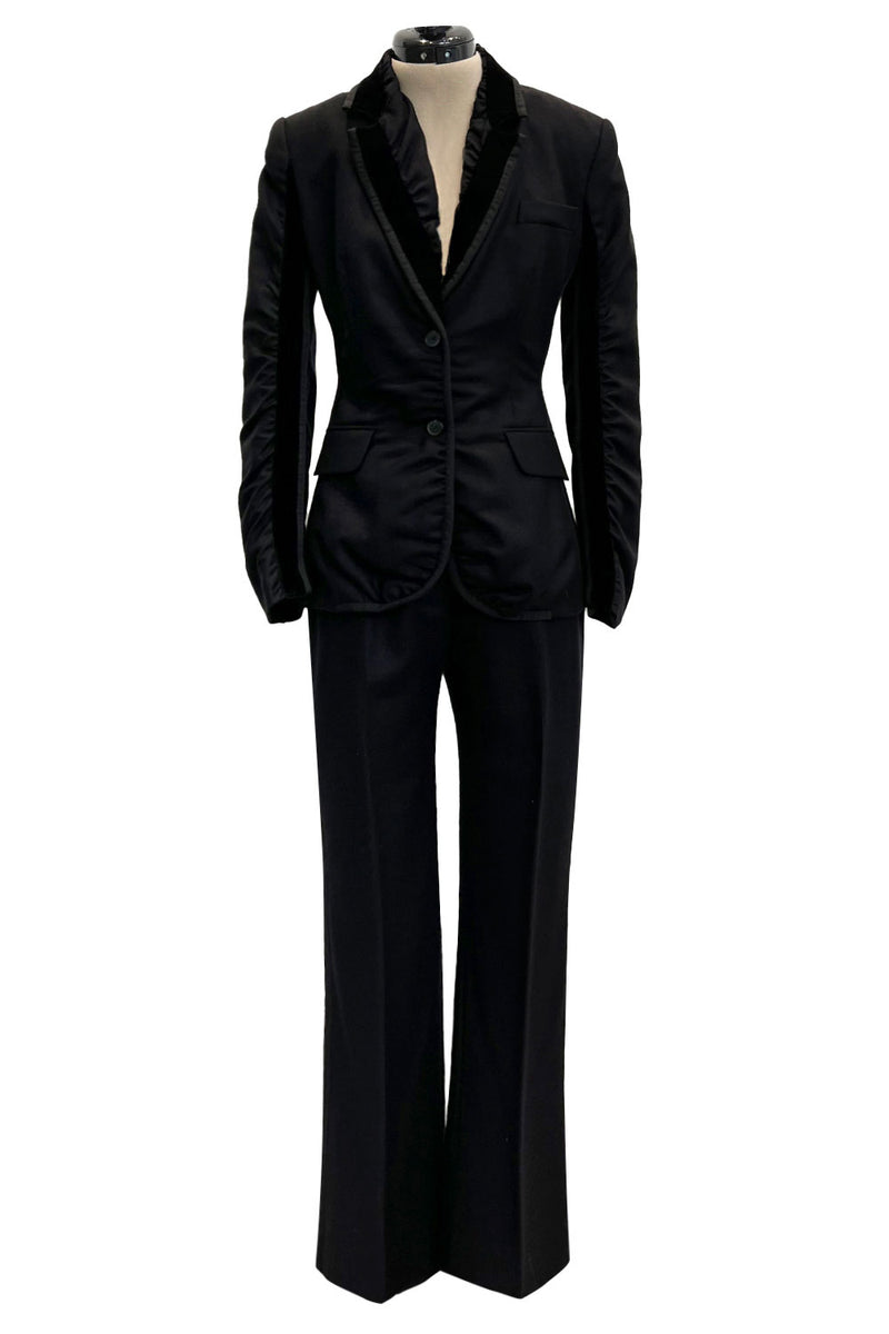 Black Chic Pants Suit for Women, Sexy Pantsuit With Blazer and Trousers,  Business Casual Pantsuit for Women -  Canada