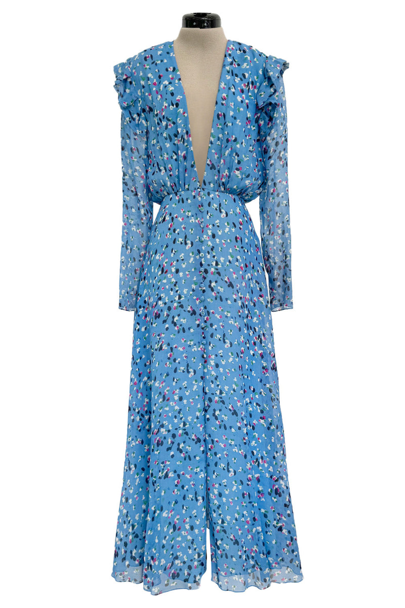 Resort 2018 Carolina Herrera Runway Look One Sample Floral Silk Chiffo Shrimpton Couture Resort 2018 Carolina Herrera Runway Look One Sample Floral Silk Chiffo Shrimpton Couture