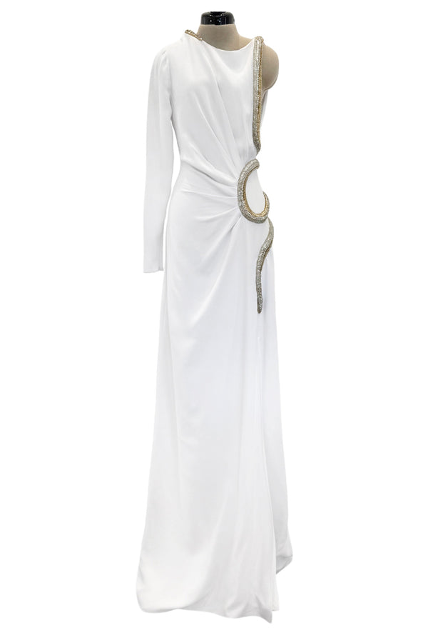 Amazing Spring 2003 Roberto Cavalli Printed Silk Lace Up Corset