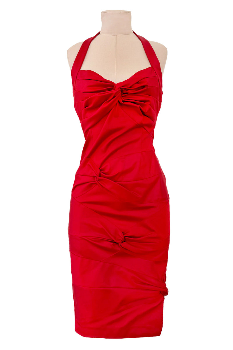 Ad Campaign Fall 2003 Christian Dior by John Galliano Runway Silk Halter Dress Ad Campaign Fall 2003 Christian Dior by John Galliano Runway Silk Halter Dress