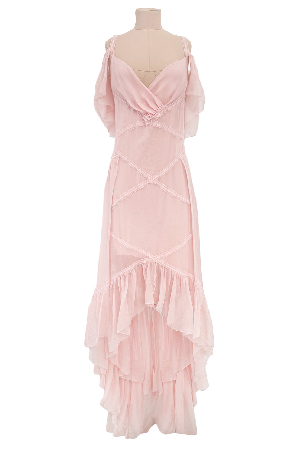 Spring 2005 Chanel by Karl Lagerfeld Runway Softest Pale Pink Floating Shrimpton Couture Spring 2005 Chanel by Karl Lagerfeld Runway Softest Pale Pink Floating Shrimpton Couture