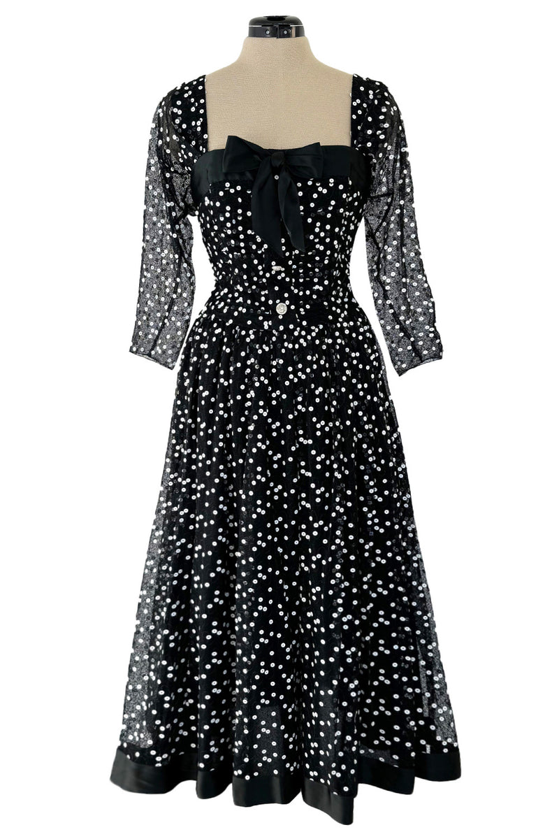 Prettiest Fall 1979 Christian Dior by Marc Bohan Black Silk Lace Net D Shrimpton Couture Prettiest Fall 1979 Christian Dior by Marc Bohan Black Silk Lace Net D Shrimpton Couture