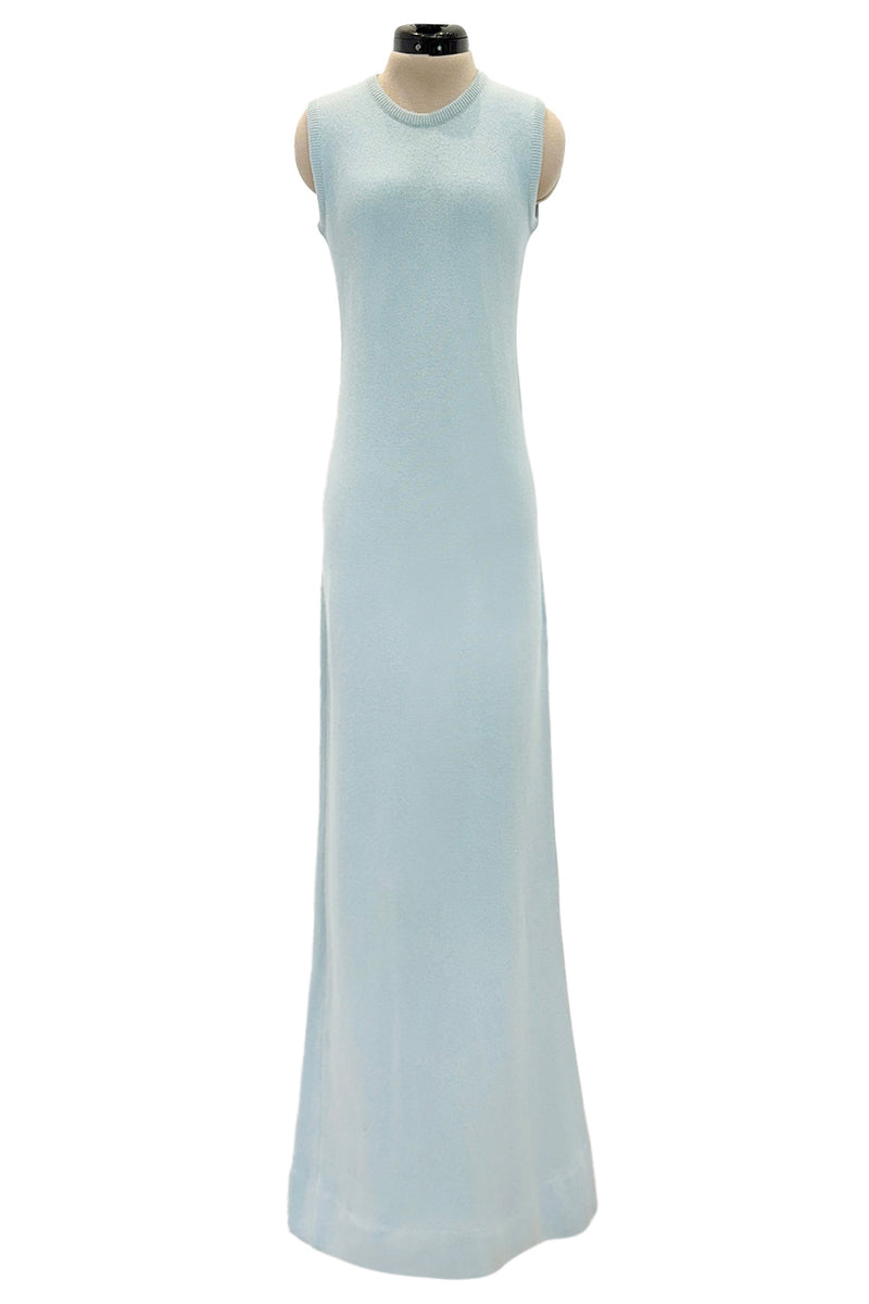 Dreamiest 1972 Halston Runway Floor Length Baby Blue 100% Scottish Cas Shrimpton Couture Dreamiest 1972 Halston Runway Floor Length Baby Blue 100% Scottish Cas Shrimpton Couture