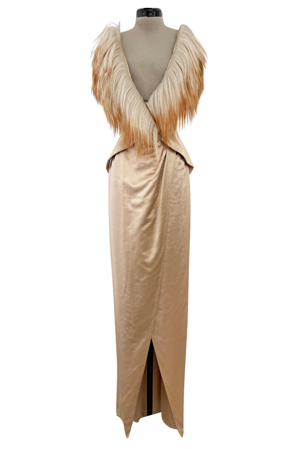Runway Spring 1997 Thierry Mugler Fitted Black Dress w Extravagant