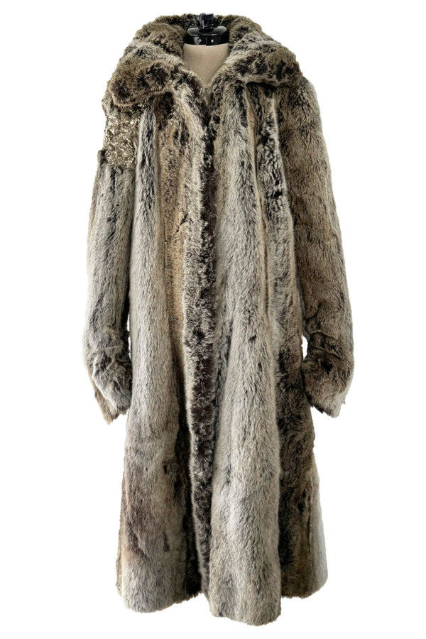 Womens Reversible Light Brown Sheared Mink Fur Coat - XL