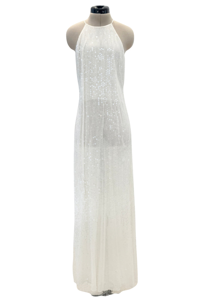 Chanel c.1997 Sequin with Thigh High Slit - 13.5" W
