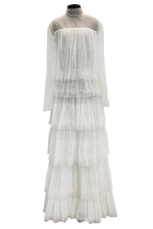 Prettiest Fall 2015 Valentino by Pierpaolo Piccioli & Maria Grazia Chiuri White Lace & Net Dress