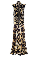Gorgeous Spring 2011 Givenchy by Riccardo Tisci Runway Look 40 Cut Out Silk & Net Leopard Dress