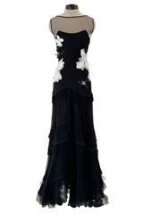 Beautiful Fall 2005 John Galliano Bias Cut Black Silk Dress