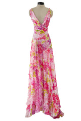 Outstanding Resort 2023 Versace by Donetella Versace Look 18 Tribute to Spring 2004 Pink Dress