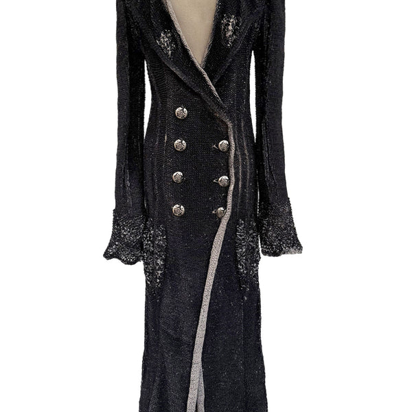 Fantastic Fall 2006 John Galliano Charcoal & Grey Knit Sweater