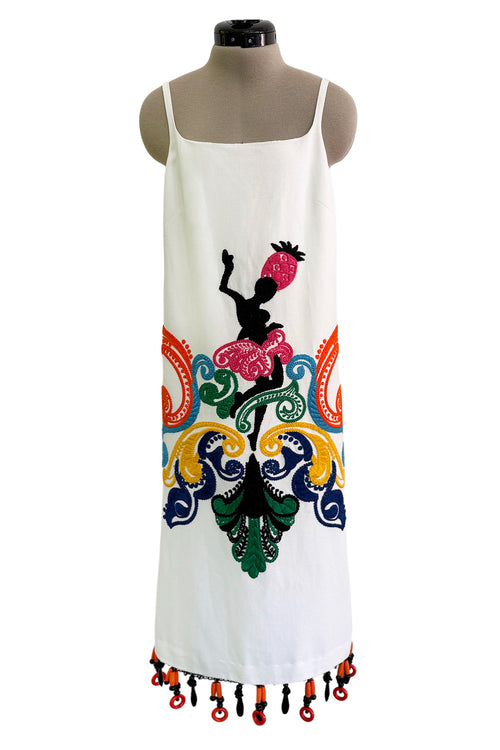 Exceptional Spring 2011 Prada by Miucci Prada Runway Look 27 & Ad Campaign Embroidered & Beaded White Dress