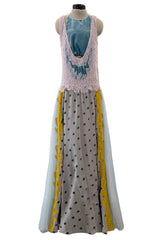 Amazing Spring 2018 Valentino by Pierpaolo Piccioli Runway Look 64 Lace, Silk & Velvet Halter Dress Set