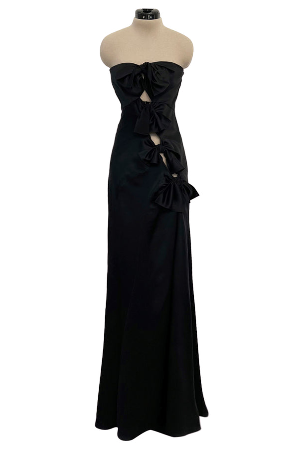 Spring 2006 Dior by John Galliano Deep Blue Dress w Extensive