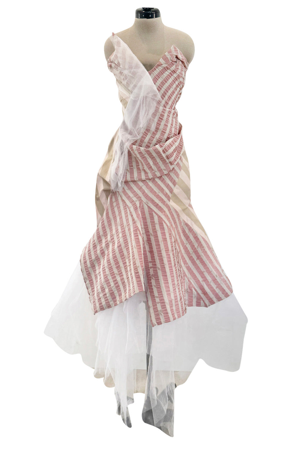 Fall 2005 Vivienne Westwood 'Propaganda' Runway Stripe & Tulle Corset ...