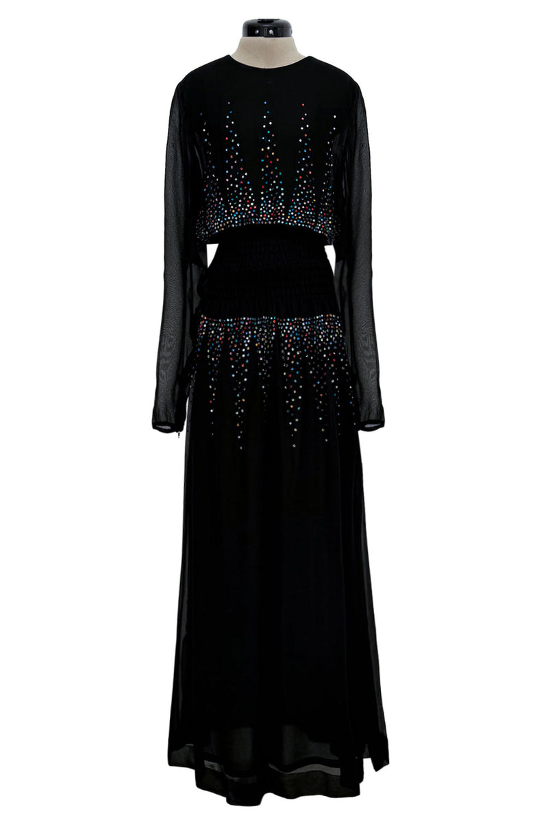 hubert de givenchy black dress Spectacular 1970s by Givenchy Chiffon w – Shrimpton Couture bondage Kentucky Derby OOTD: Style Color:Periwinkle Pearl