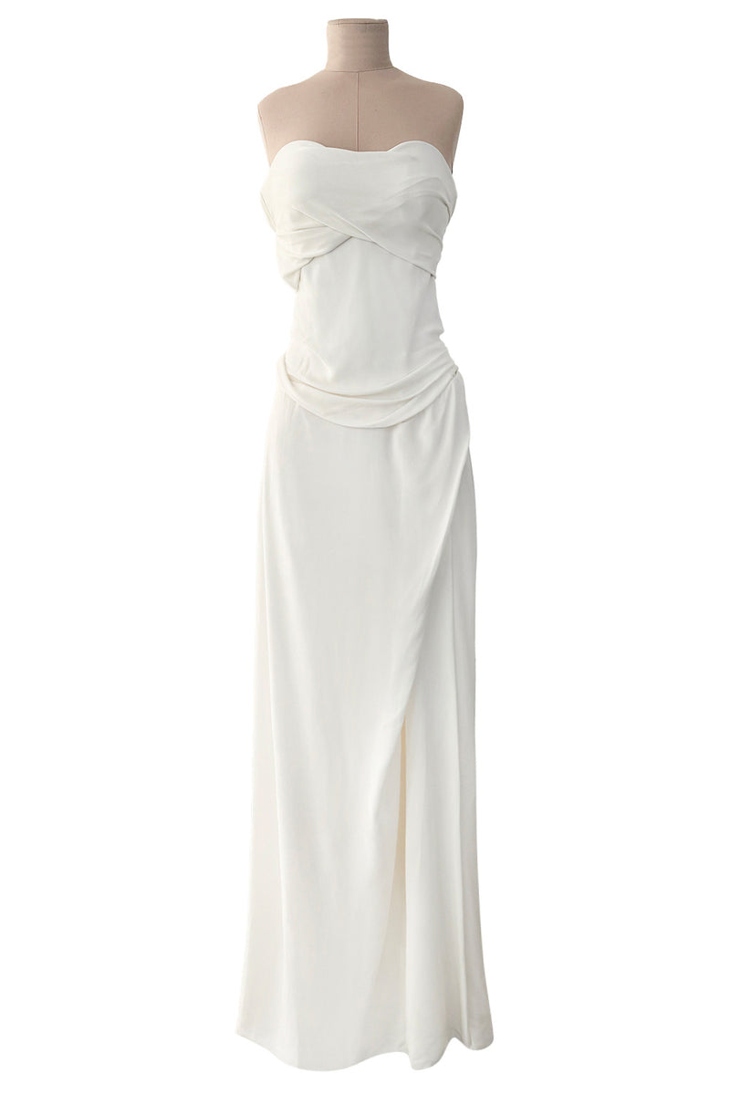 Incredible Spring 2015 Vivienne Westwood Ivory Corset Dress w Draped M Shrimpton Couture Incredible Spring 2015 Vivienne Westwood Ivory Corset Dress w Draped M Shrimpton Couture