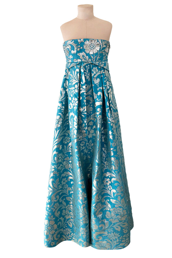 Extraordinary Cruise 2008 Christian Dior by John Galliano Look 60 Turquoise Dress w Crystals