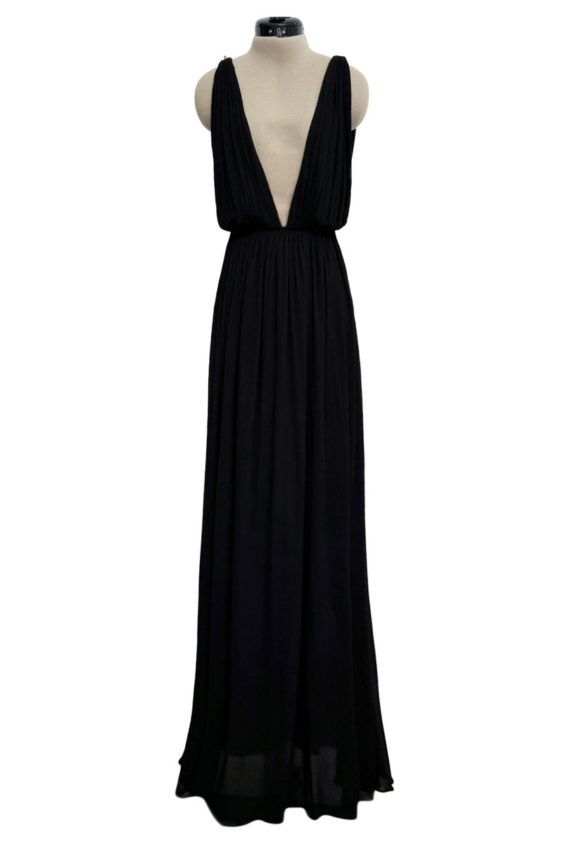 Sensual Spring 1973 Yves Saint Laurent Runway Black Silk Jersey
