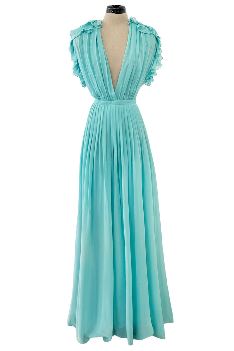 gucci silk chiffon dress Printed silk chiffon dress in multicolor