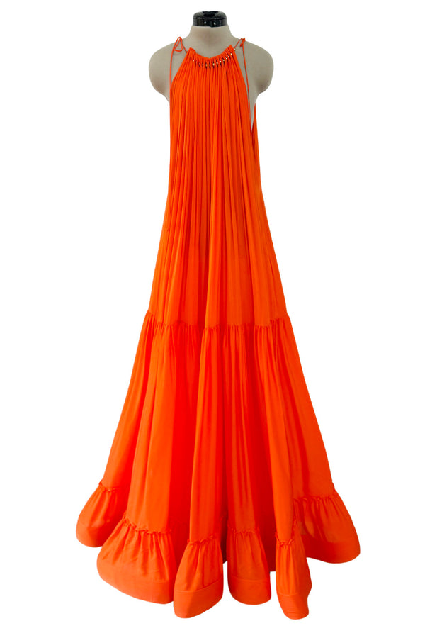 stella mccartney designer dresses Miracle organza-trimmed two-tone crepe gown - black