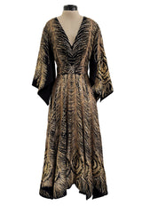 Pre-Fall 2016 Saint Laurent by Hedi Slimane Runway Look 37 Gold Metallic Thread & Sequin Feather Dress