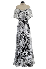 Resort 2017 Valentino by Pierpaolo Piccioli & Maria Grazia Chiuri Collection Look 70 Black Net & White Embroidery Dress