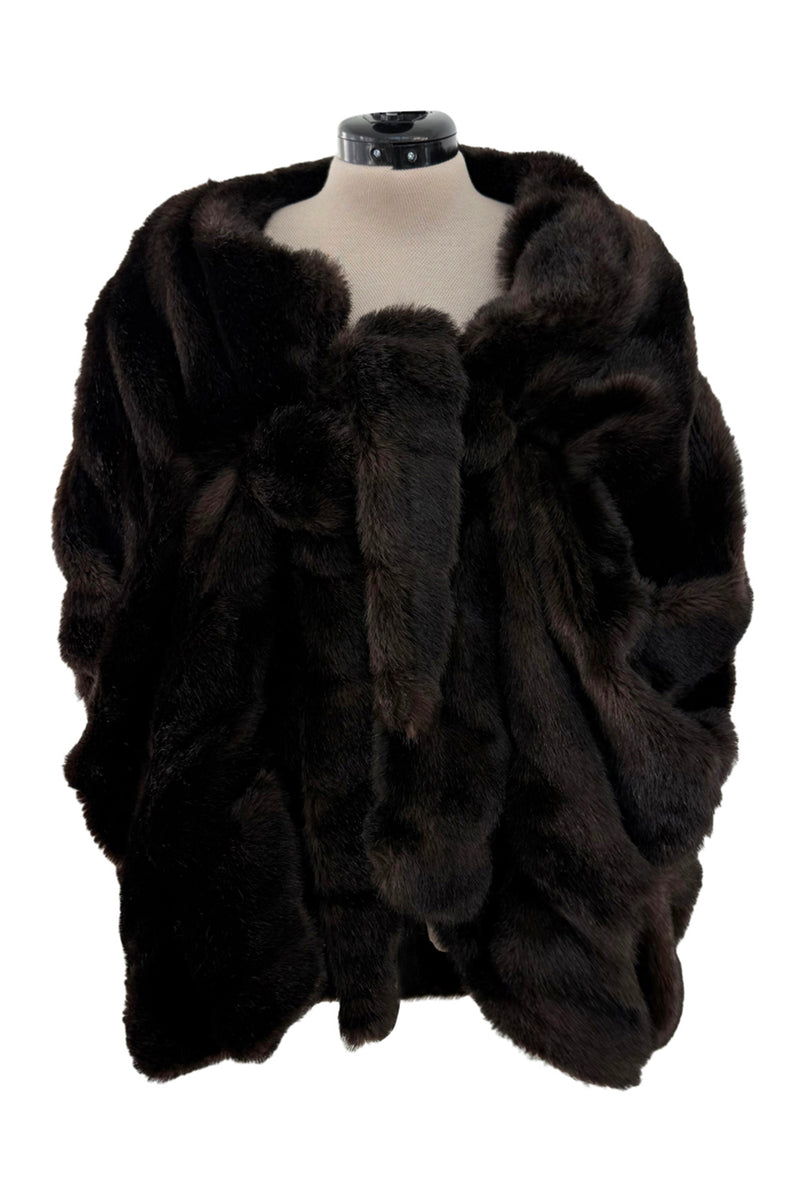 Vivienne Westwood 変形　ポンチョ　カシミヤ混　フードファー Rare Vivienne Westwood Fall 1993 'Anglomania' Collection Runway