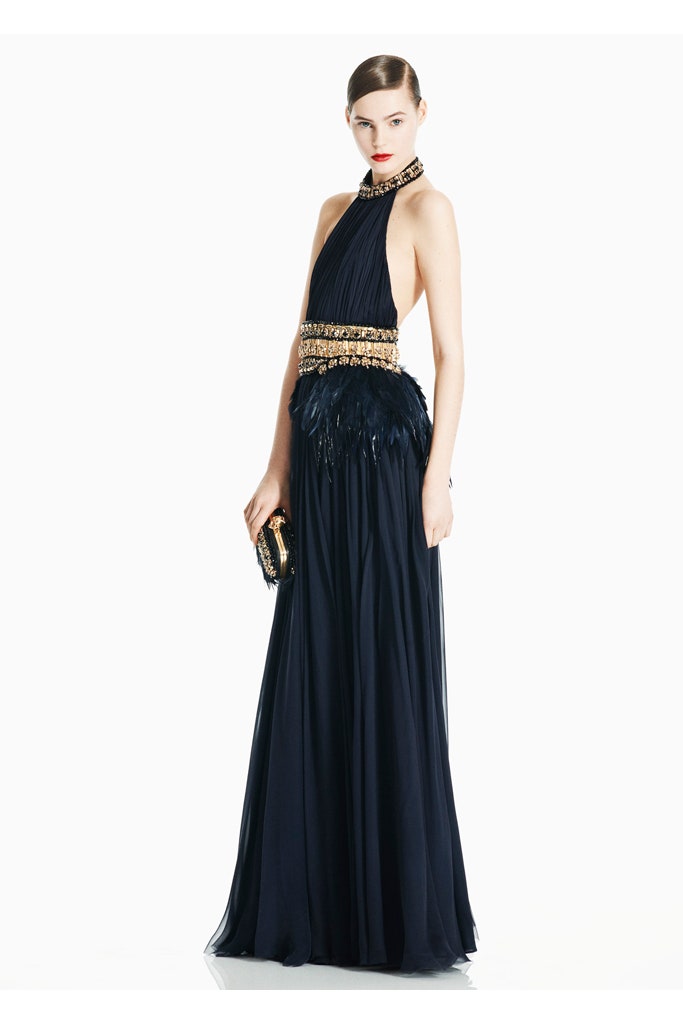 Gorgeous Pre-Fall 2011 Alexander McQueen by Sarah Burton Pink Silk Chiffon Dress w Jeweled Belt