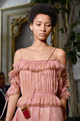 Spring 2017 Valentino by Pierpaolo Piccioli Runway Look 39 Zandra Rhodes Printed Silk Chiffon Dress