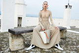 Ad Campaign Spring 2016 Celine by Pheobe Philo Runway Look 38 Jersey Dress w Cut Out Open Back