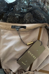 Incredible Fall 2010 Gucci by Frida Giannini Runway Look 45 Strapless Dress Covered w Pailettes & Matching Capelet