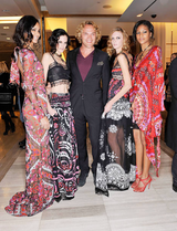 Fantastic Spring 2012 Emilio Pucci by Peter Dundas Runway Look 10 Coral Print Open Back Dress