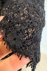 Extraordinary Rare Fall 2016 Dolce & Gabbana Alta Moda Couture Gold Tweed & Lace Covered Jacket & Skirt Suit Set