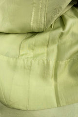 Fall 1966 Chanel Haute Couture by Coco Chanel Pale Green Metallic Lame Dress & Jacket Set