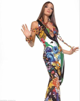 Very Rare Spring 1993 Versace by Gianna Versace Runway & Lookbook 'Miami Collection' Floral Print Silk Vest