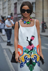 Exceptional Spring 2011 Prada by Miucci Prada Runway Look 27 & Ad Campaign Embroidered & Beaded White Dress