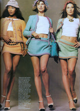 Rare & Extraordinary Spring 1994 Chanel by Karl Lagerfeld Runway Pink Suit w Corded Detail