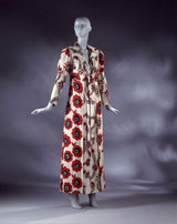 Rare 1969 Ossie Clark Documented Wide Leg Pant & Tie Front Overcoat Set w Celia Birtwell Print