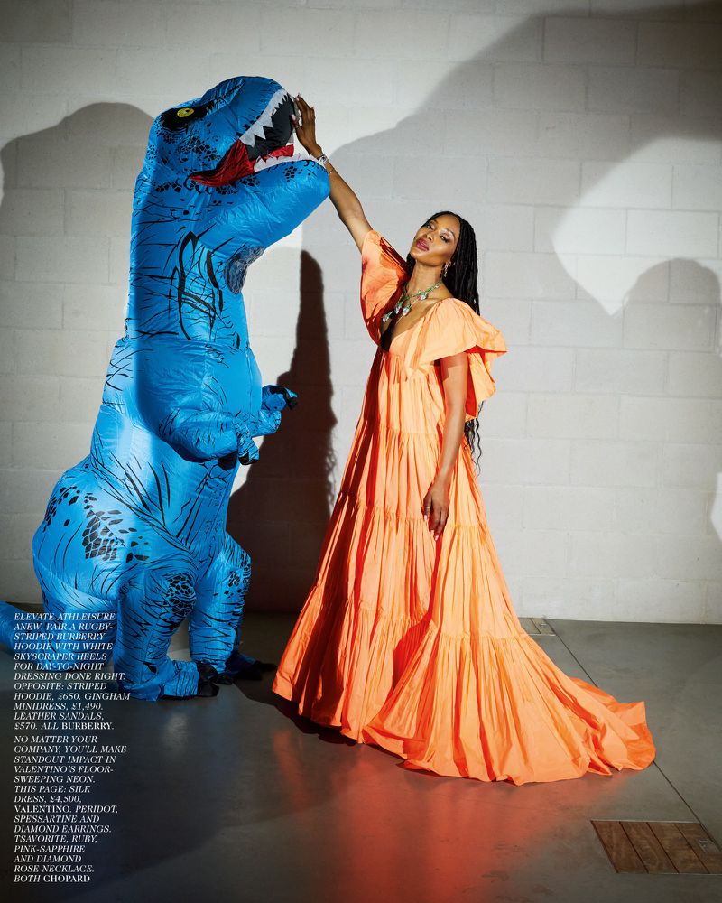 Spectacular Spring 2020 Valentino by Pierpaolo Piccioli Neon Orange Tent Dress w Outstanding Capped Sleeves