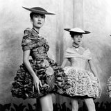 Exceptional Spring 1988 Christian Lacroix Demi-Couture Luxe Label Black Pouf Dress w Attached Shoulder Piece