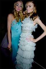 Spectacular Cruise 2009 Christian Dior by John Galliano Soft Pastel Blue-Green Ruffle Dress w Beading