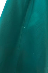 Fall 1988 Yves Saint Laurent Haute Couture Runway Look 79 Strapless Dress w Bows & Matching Cape