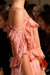 Spring 2017 Valentino by Pierpaolo Piccioli Runway Look 39 Zandra Rhodes Printed Silk Chiffon Dress