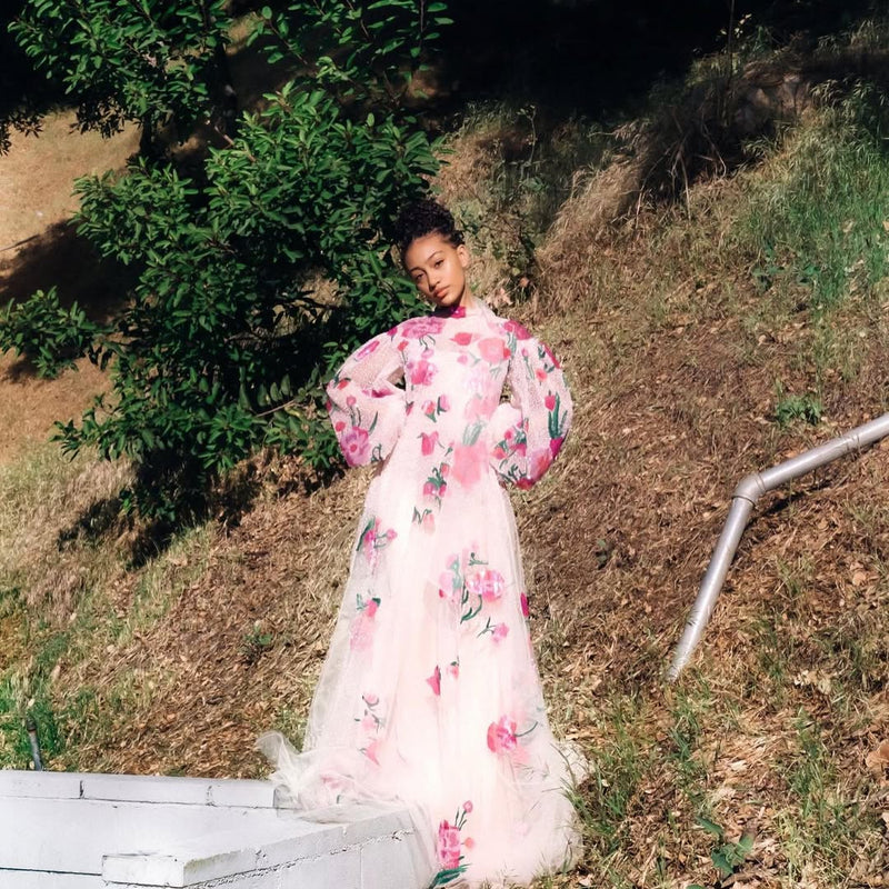 Dreamy Pre-Fall 2020 Valentino by Pierpaolo Piccioli Look 45 Pink Sequ – Shrimpton Couture