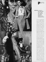 Fall 1966 Chanel Haute Couture by Coco Chanel Pale Green Metallic Lame Dress & Jacket Set