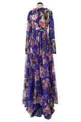 Well Documented Fall 2014 Dolce & Gabbana Runway Look 17 Woodland Creature Silk Chiffon Dress