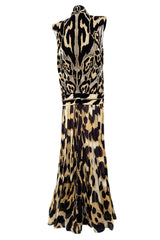 Gorgeous Spring 2011 Givenchy by Riccardo Tisci Runway Look 40 Cut Out Silk & Net Leopard Dress