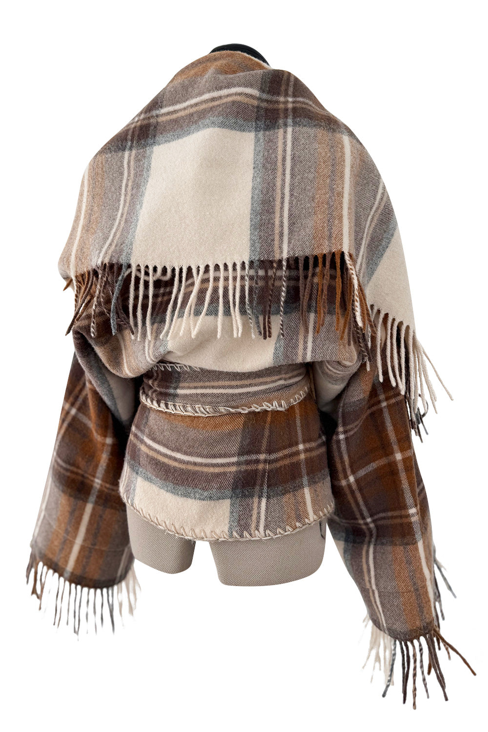 Fall 2005 Alexander McQueen Runway Look 27 Plaid Wrap Jacket w