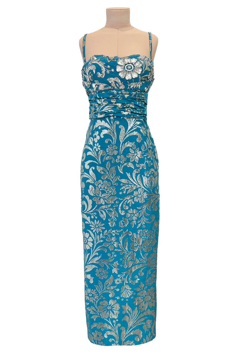 Incredible Resort 2008 Christian Dior by John Galliano Blue & Silver B Shrimpton Couture Incredible Resort 2008 Christian Dior by John Galliano Blue & Silver B Shrimpton Couture
